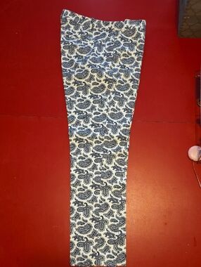 Michael Kors Black Paisley on White Leggings